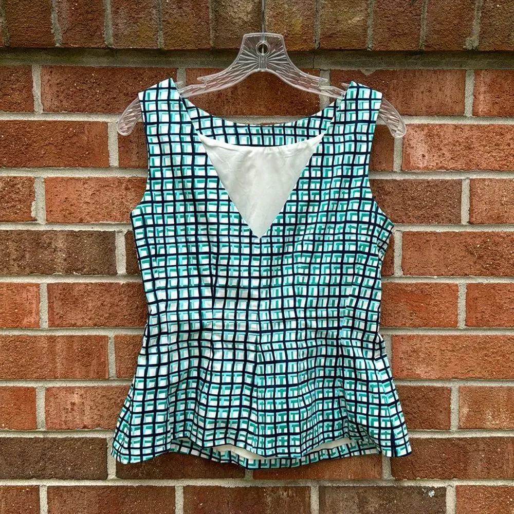 Kate Spade Tatiana Sleeveless Peplum Top sz Medium